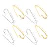 20PCS Brooch Safety Pins Metal Heavy Duty Safety Pins with 5 Holes for Jewelry Making Clothes Blankets Sewing Gold