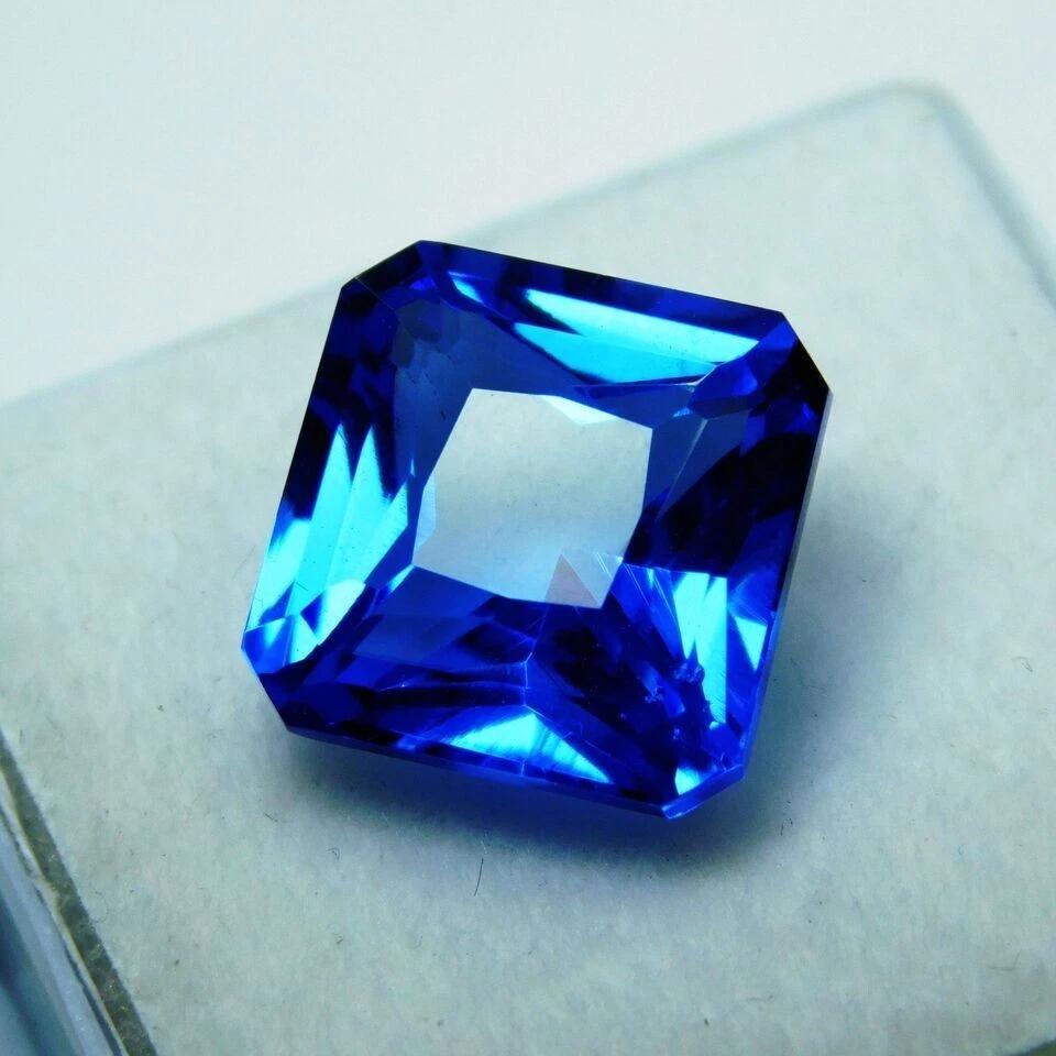 Stunning Natural Blue Sapphire Use For Making Ring 9-10 Ct Square Cut Gemstone