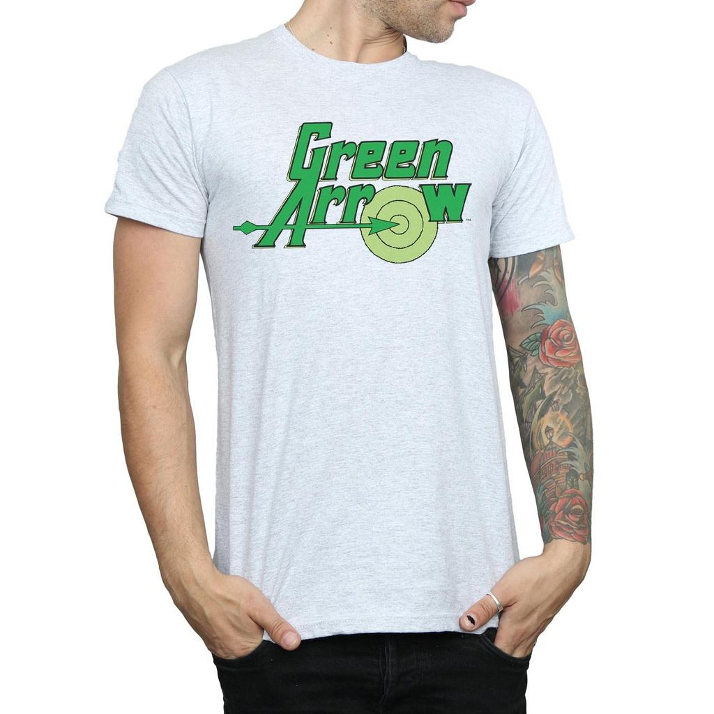 Green Arrow Mens Logo Cotton T-Shirt