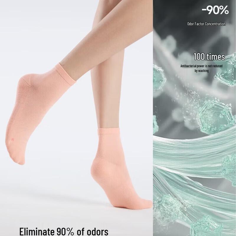 Beneunder Women's Short Cotton Socks (3-Pack)