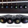 6PCS Ebony Guitar Bridge Pins Abalone Dot Inlay Bridge Pin Pegs  Acoustic Guitar