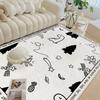 Imitation Cashmere Living Room Carpet Bedroom Bedside Blanket Household Room Floor Mat Thickened Sofa Tea Table Mat