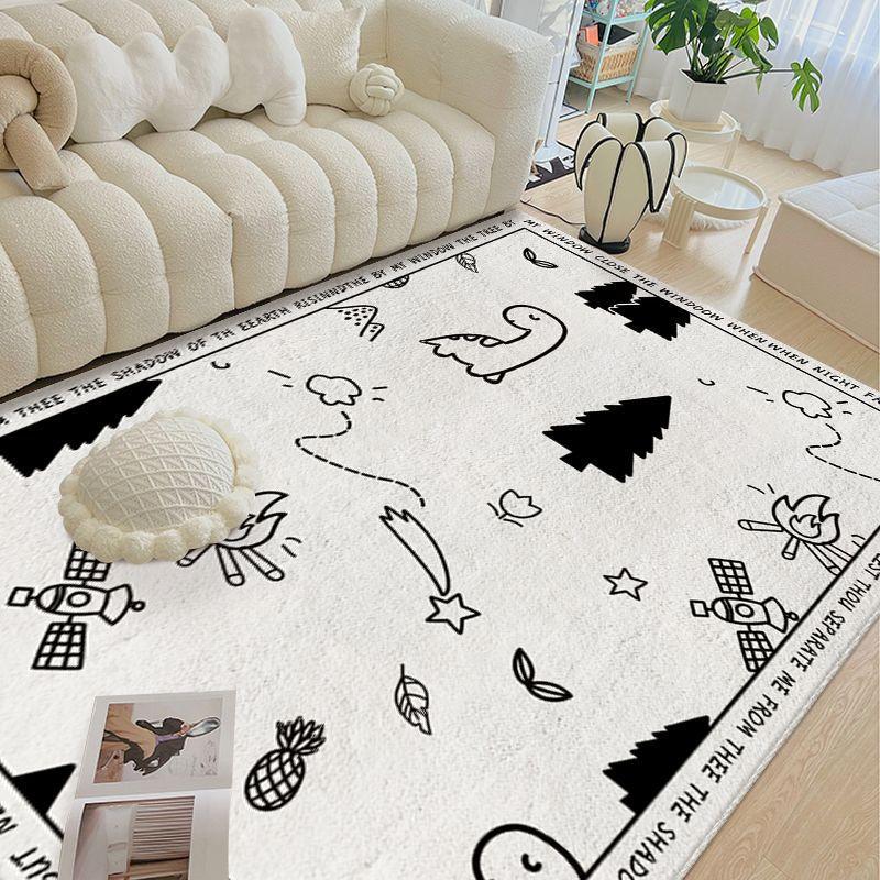 Imitation Cashmere Living Room Carpet Bedroom Bedside Blanket Household Room Floor Mat Thickened Sofa Tea Table Mat