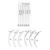 Grasper And Curved Piercing Guide Needle Set For Easy Accurate Body Piercing On Sensitive Skin