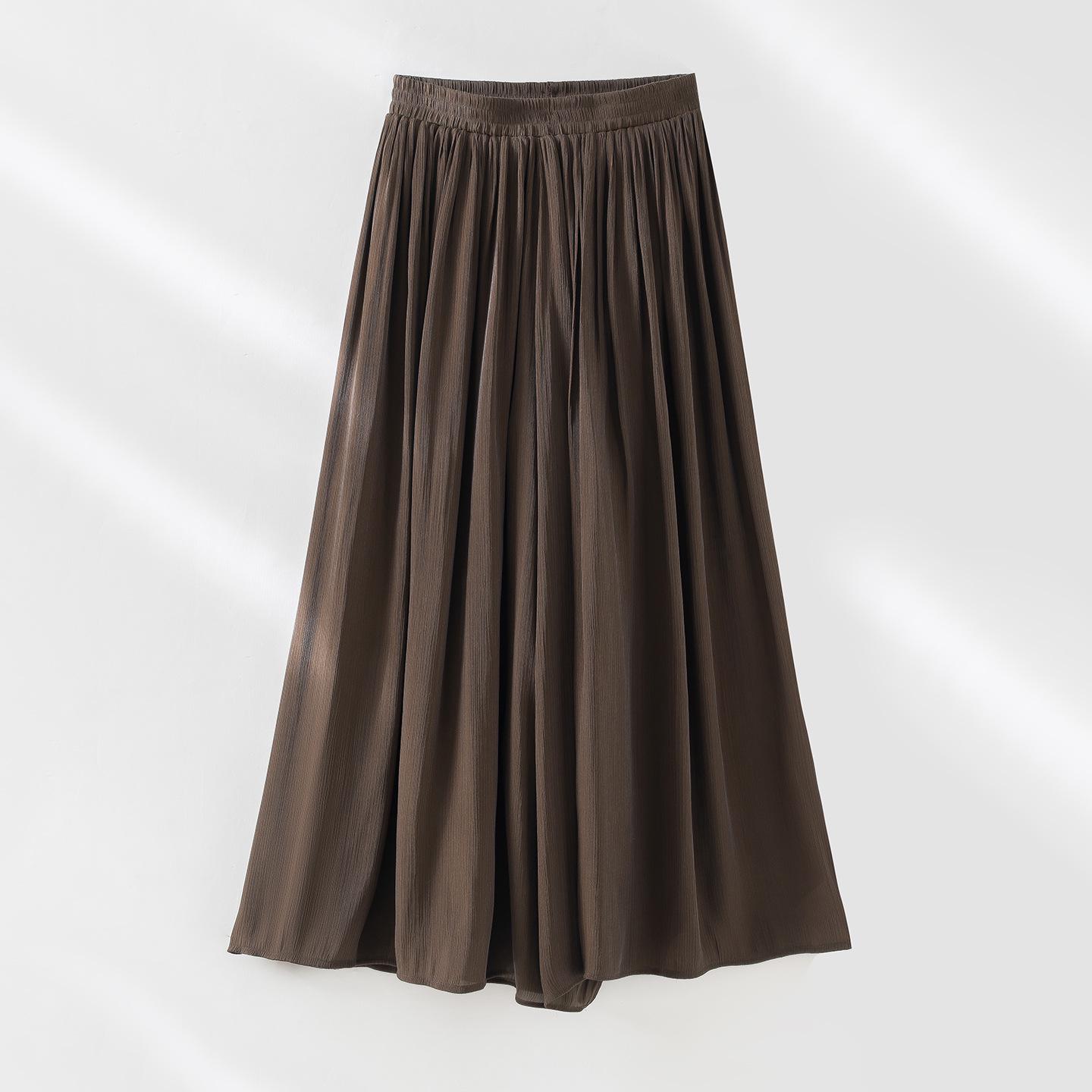 

Spring 2026 Women s High-Waisted Pleated Skort: Slimming, Elegant, Versatile, Fashionable. Medium кавовий