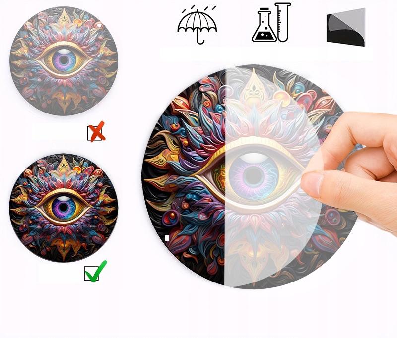 Decoration Decoration Double-Sided Stained Glass Hanging Home Acrylic Beautiful Eye Large