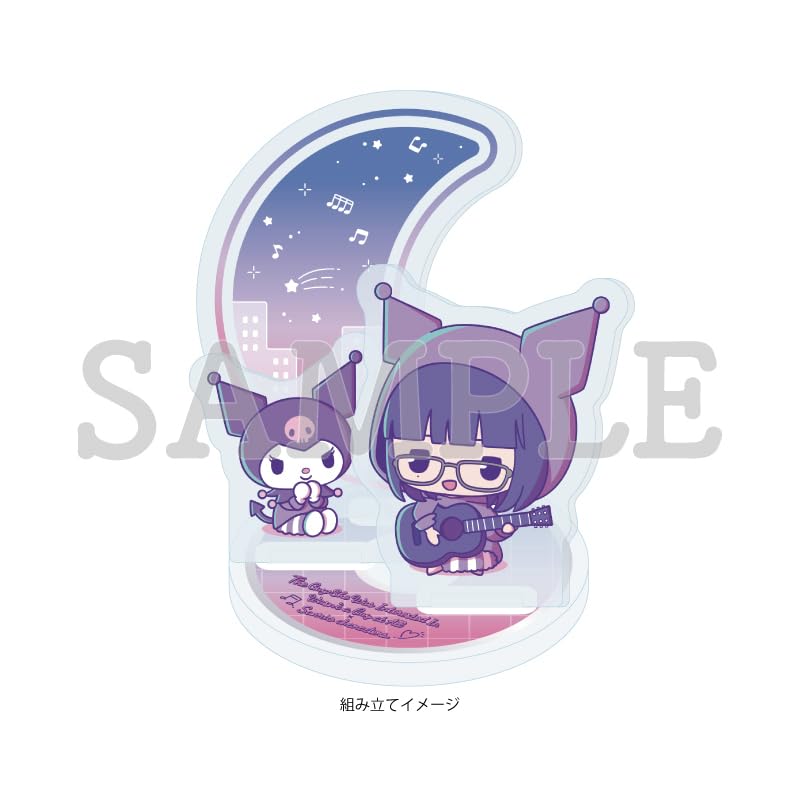 The Person I'm Interested In Isn't a Guy X Sanrio Characters 01 Mitsuki Koga X Kuromi A [Mini Character Illustration] Acrylic Stand Plate