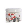 Ceramic tea sealed jar Household moisture-proof storage tank Tea set accessories Cosmetics packaging jar Mask Powder Jar