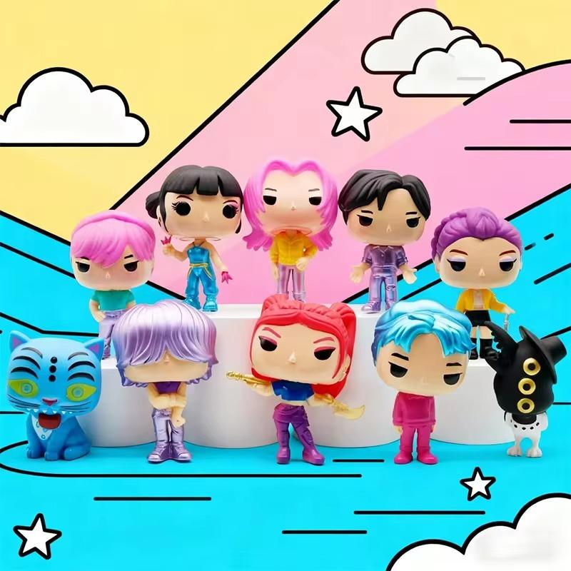 Anime Kpop Demon Hunters Figure Model Toy Cartoon Gaming Peripherals Desk Decoration Collection Figures Model Toy For Kid Gift's