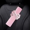 1pc Soft Pastel Pink Car Seat Belt Shoulder Pad Protector - Cushioned Lap Belt Guard with Scratch & Chafe Protection, Compatible with Most Vehicles