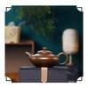Purple Clay Yixing Teaware: Small Pan Pot with Ball Hole for Gongfu Tea Brewing. Perfect As a Gift.