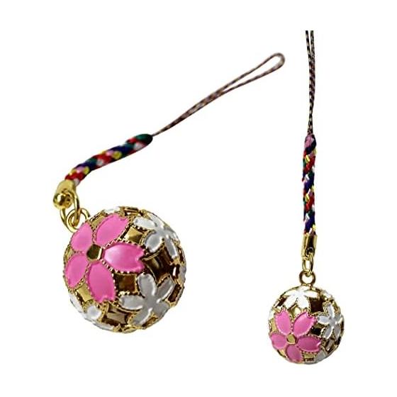 [LamPlanning] Cherry Blossom Bell, Cherry Blossom Pattern, Flower Bell, Sakura, Beautiful Sound, Netsuke, Made in Japan, Cute Amulet, Japanese