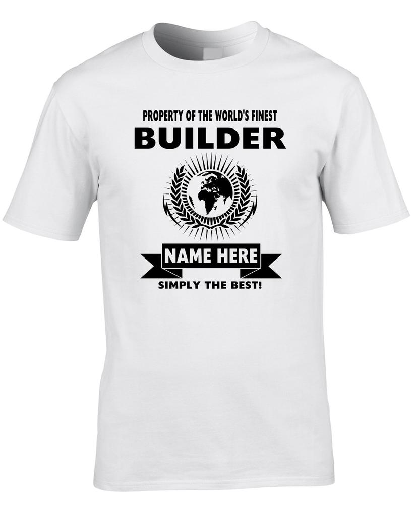 World Best Job Work Building Casual TShirt Mens and Womens Luxury Brand Top