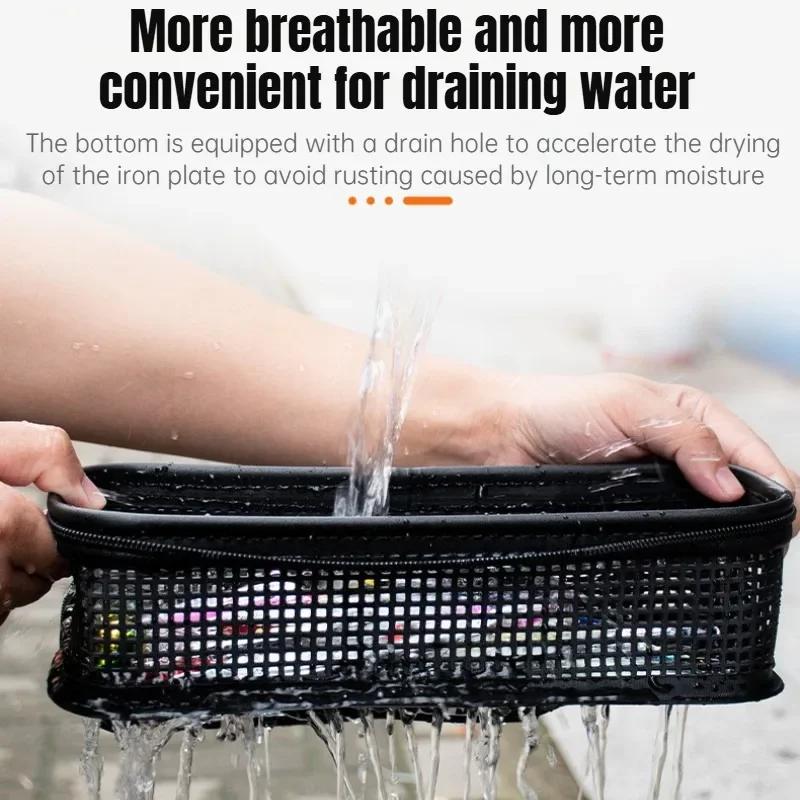 Fishing Lure Bag Jig PVC Carry Bag For Metal Jigging Holder Fishing Tackle Container Spinner Spoon Bait Storage Carrying Case