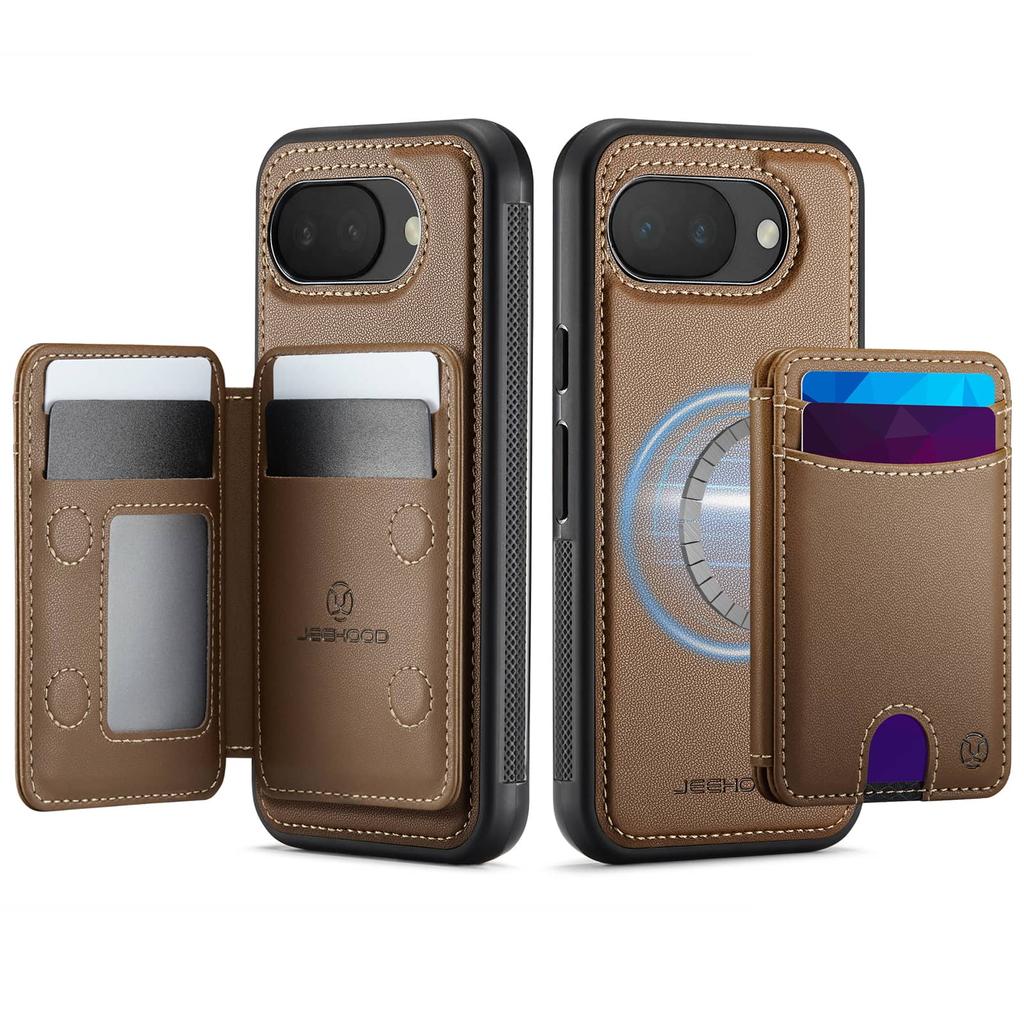 For Google Pixel 10A Case Wallet with Magnetic, RFID Blocking Magnetic Card Holder 2 In 1 Detachable Kickstand Shockproof Case