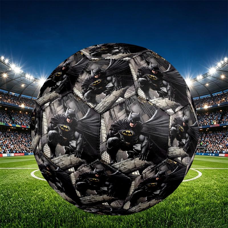 Batman Print Size 5 Soccer Ball, PU Wear Resistant Football for Match Training and Daily Practice, Birthday Gift for Soccer Fans