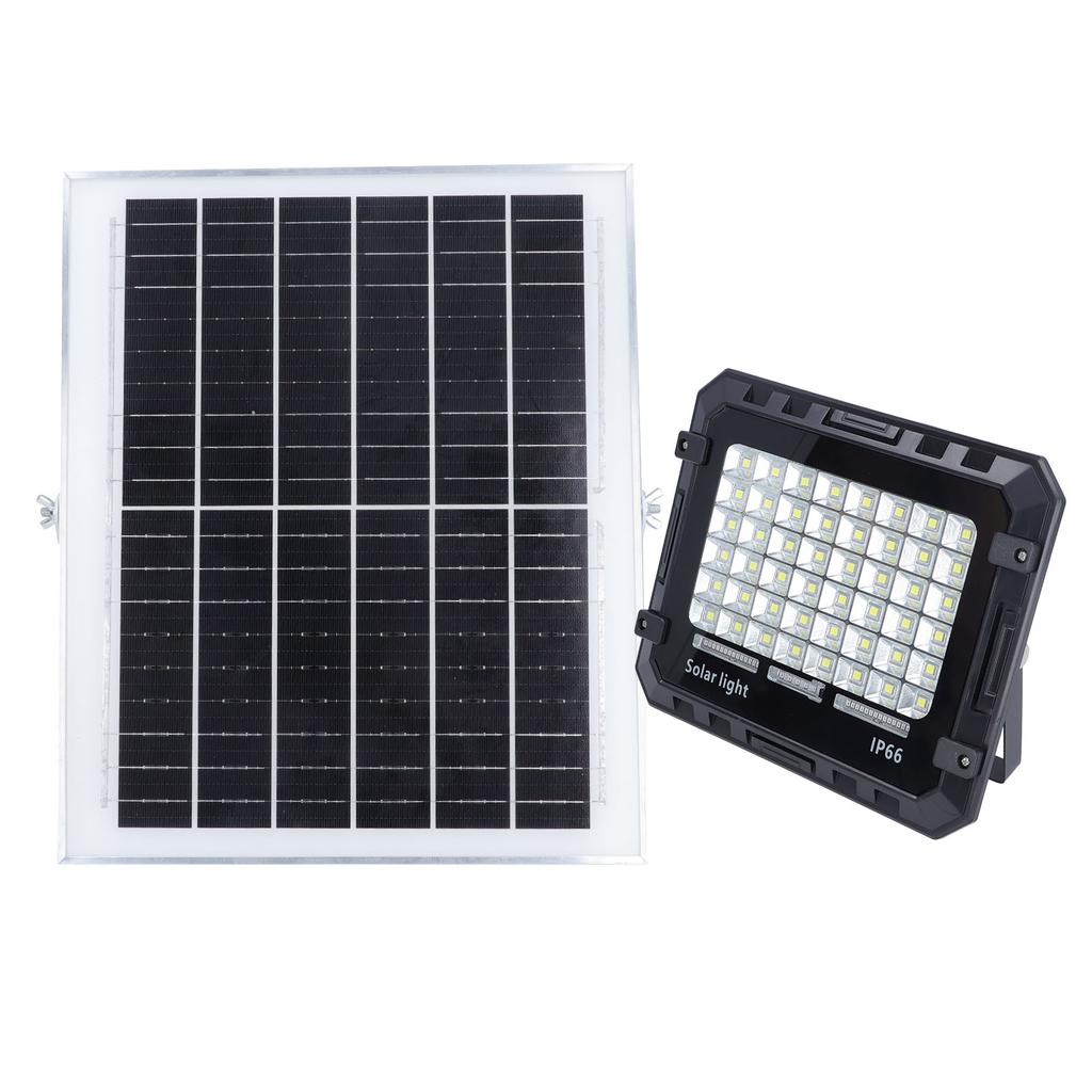 Luz Solar LED 48 LEDs 200W 2000LM Bateria 10000mAh IP66 À Prova d'Água Do Anoitecer ao Amanhecer Refletor Solar
