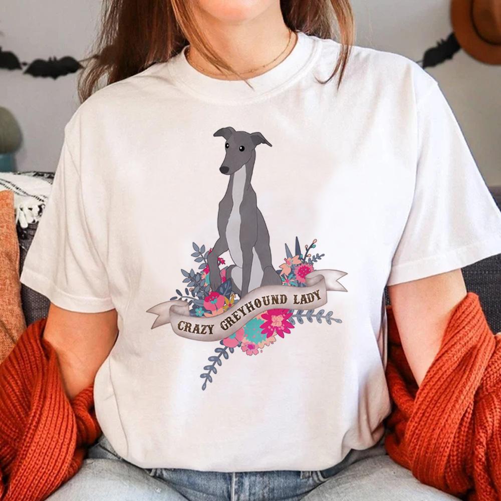 Greyhound tshirt women Y2K tshirt girl funny designer 2000s clothes
