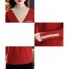 Women Vintage Splicing Panelled Sweaters Autumn Winter Fashion Mock Neck Long Sleeve Casual Slim Knitted Pullovers