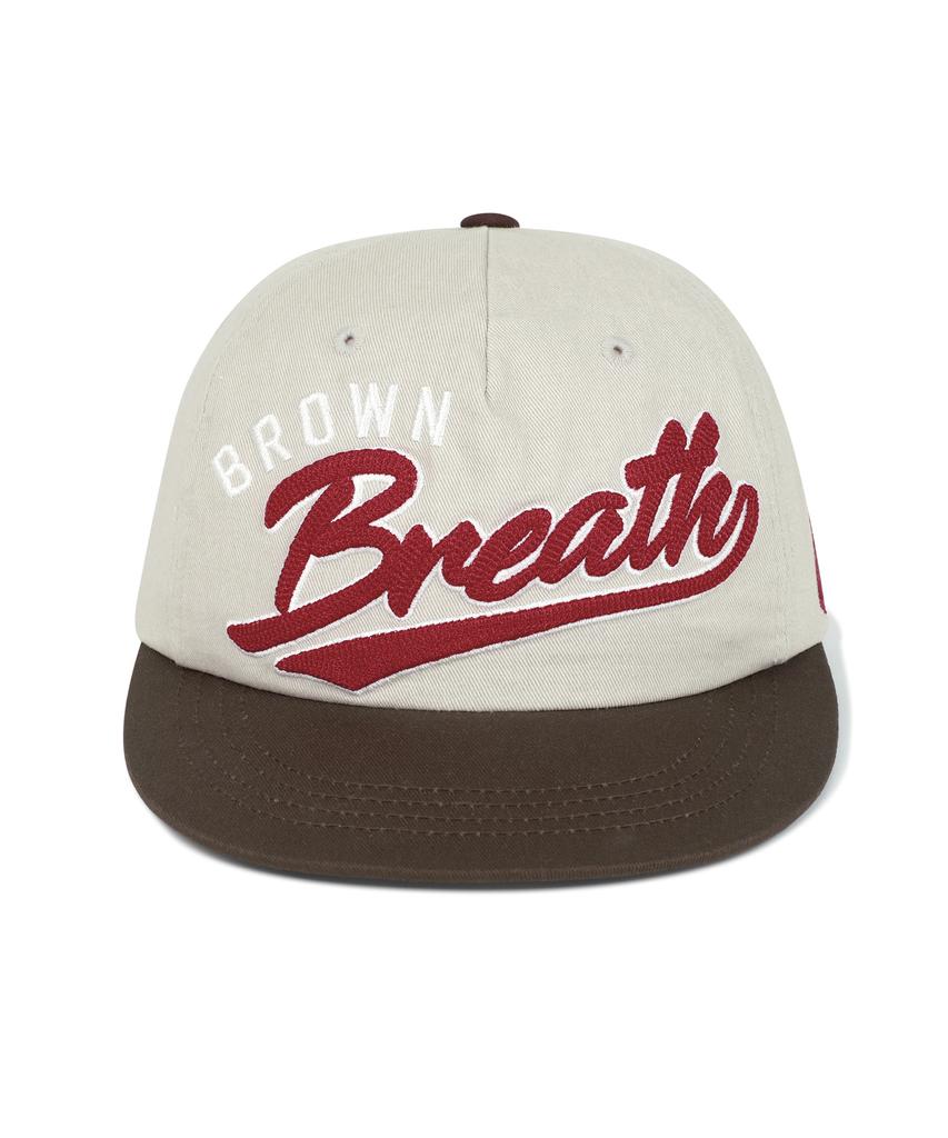 BROWNBREATH Coloration Flat Visor Cap - Ivory