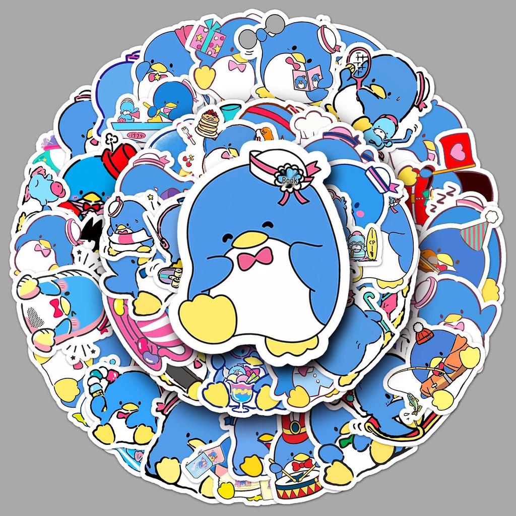 50 Sanrio Tuxedo Sam Penguin Waterproof Stickers for Cute Journal Decoration