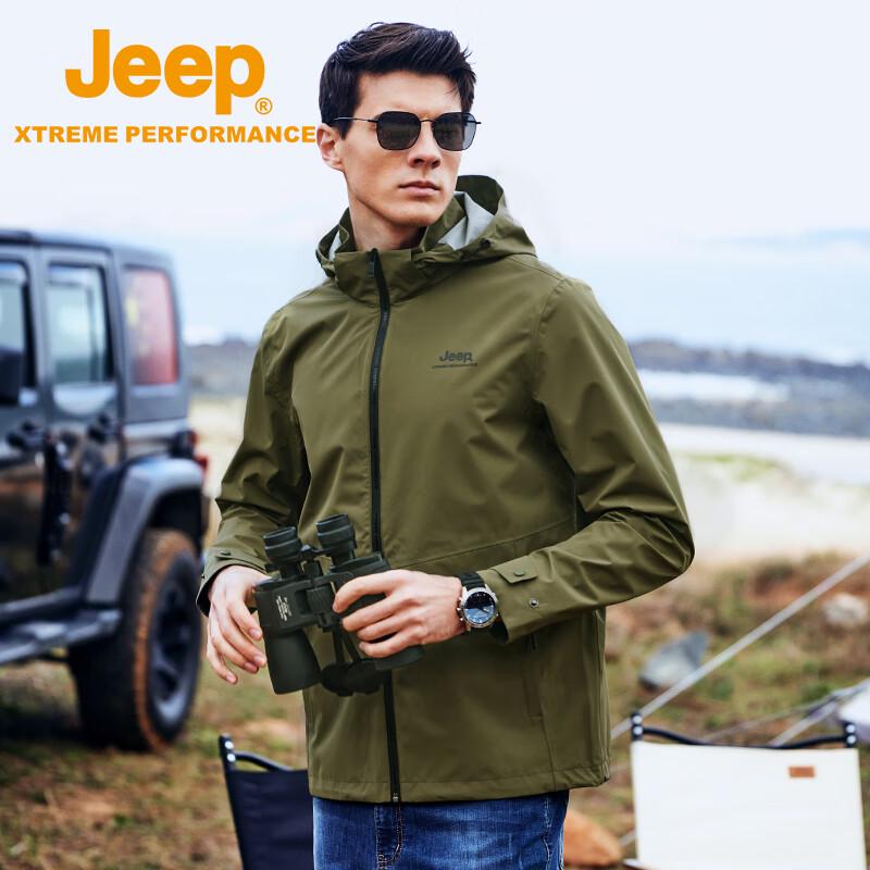 Jeep Men's Waterproof Outdoor Hooded Jacket J212094052
