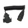3M 7 Pin Trailer Extension Cable Male To Female Wire Plug Socket Wire Part Couplings Circuit Plug SocketTruck Camper Boat