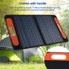 60W Polycrystalline Solar Panel Charging Panel with Handle Solar Charger IP65 Waterproof for Home