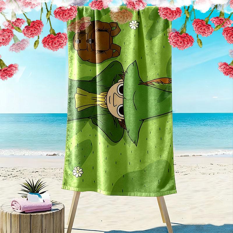 Snufkin Print Beach Towel, Large Soft Quick Dry Towel for Beach Camping Swimming