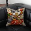 RRamen Animal Pillow Anime Art Cushion Cushion Cover Pillow Case Antidustmite Invisible zipper silky plush cushion