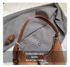 Women's Retro Suede Crossbody Bag - Versatile Autumn/Winter 2025 Single Shoulder Underarm Style