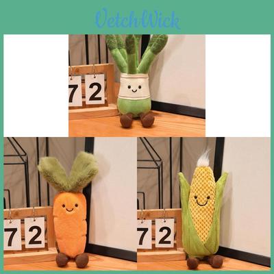 Set de Juguetes de Peluche de Verduras de Primavera con Relleno de Esponja para Niños y Adultos