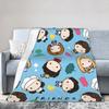 Friends Television Cartoon Blankets Warm Soft Plush Throw Blanket For Couch Bed Travel Office Flannel Bedspread Bed Cover