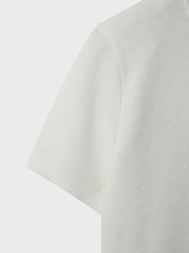 AND Z Men'S Slub Round Neck Short Sleeve T-Shirt_Blg2Er1001Wt