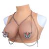 Adjustable Heavyweight Breast Clips Couple Sex Play SM Game With Belt Disc Shape Nipple Clamps