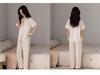 Women's Ice Silk Short Sleeve Pajama Set