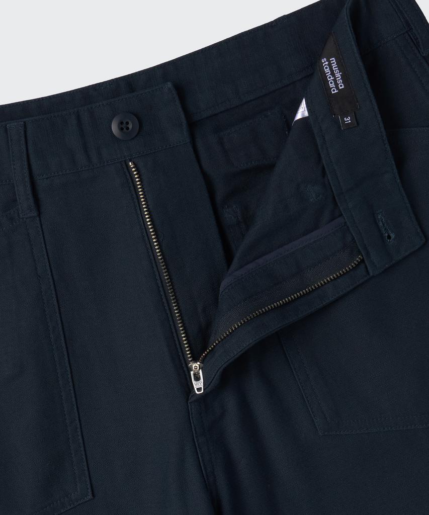 MUSINSA STANDARD Back Satin Baker Pants [Navy]