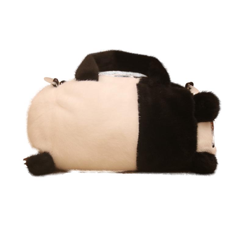 Plush Capybara Panda Claw Machine Crossbody Bag with Large Capacity
