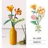 Romantic Rose Flowers Bouquet Building Blocks Sunflower Model Bricks Creative Desktop Decoration Kid Diy Toy Girl Birthday Gifts