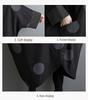 Retro Stand-Up Collar Bat Print Windbreaker Jacket for the Fall