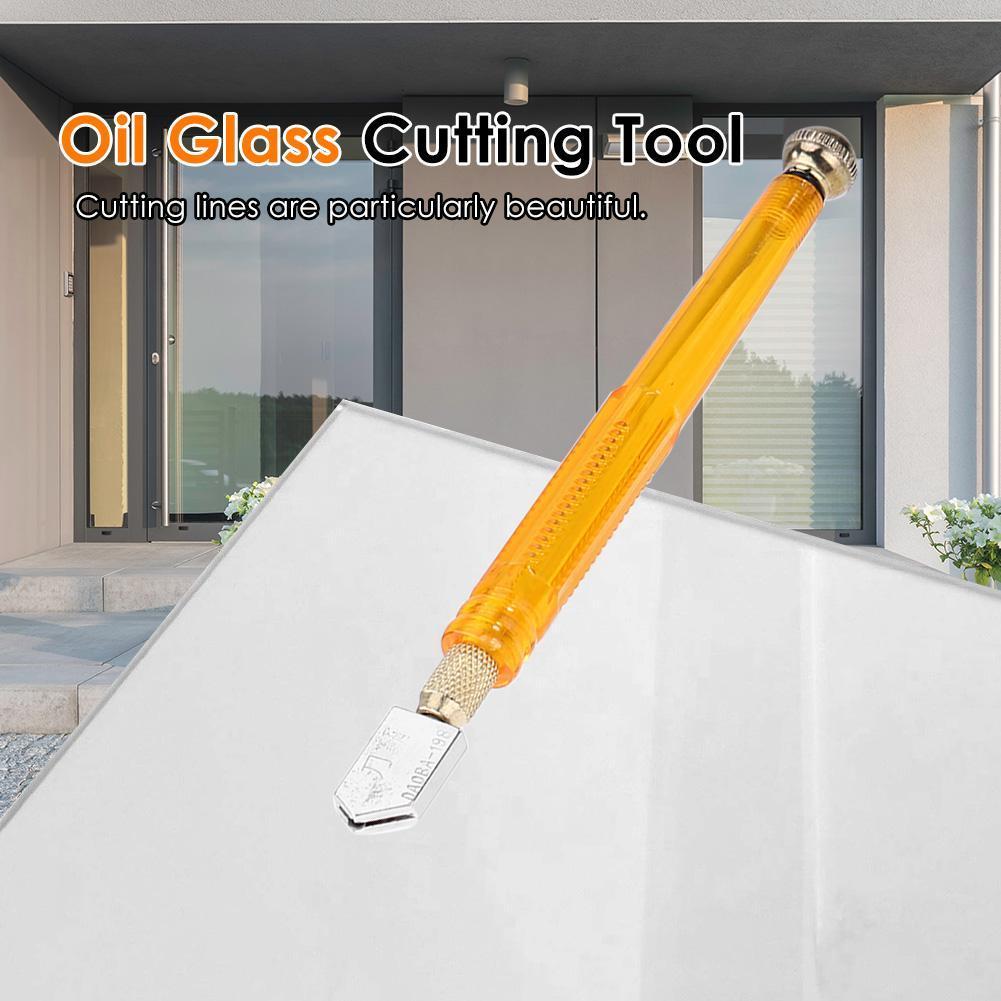 1pc 168mm Diamond Glass Cutter 3-12mm Durable Professional Portable Wheel Blade DIY Tile Mirror Craft Cutting Construction Tool
