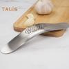 Garlic Masher Stainless Steel Garlic Press Mincer Dishwasher Safe Manual Curved Garlic Crusher Chopper Tool for Kitchen