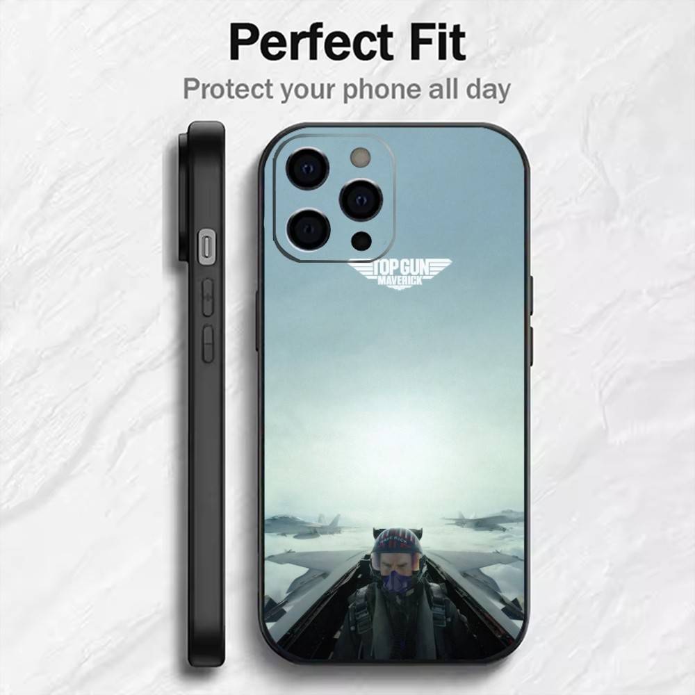 

Чехол для телефона Top Gun 2 Истребители Для iPhone17,16,15,14,13,12 Plus,Max Мягкий Силиконовый Черный Чехол iPhone17air