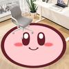 1pc Kawaii Kirby Office Round Area Rug, Indoor Mat Suitable For Office,Bedroom Living Room Home Decor, Room Deco a0926031