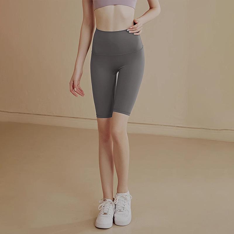 High Waist Butt Lifting Sports Running Cycling Shorts Summer No Camel Toe Yoga Shorts For Women Biker Shorts Tight Fitness Pants