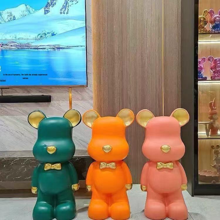 Luxury Large Capacity Bear Piggy Bank for Kids - Decorative Living Room Ornament