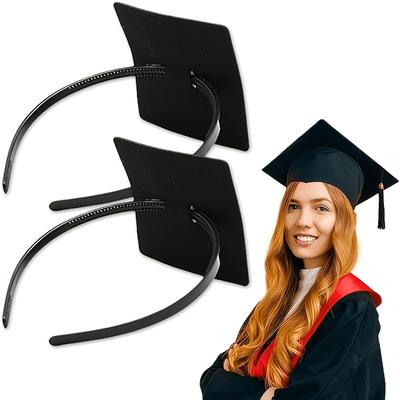 1Pcs Non-Slip Graduation Cap Headband - Adjustable, Lightweight for Grad, Prom, Back-to-School (Cap Not Included)