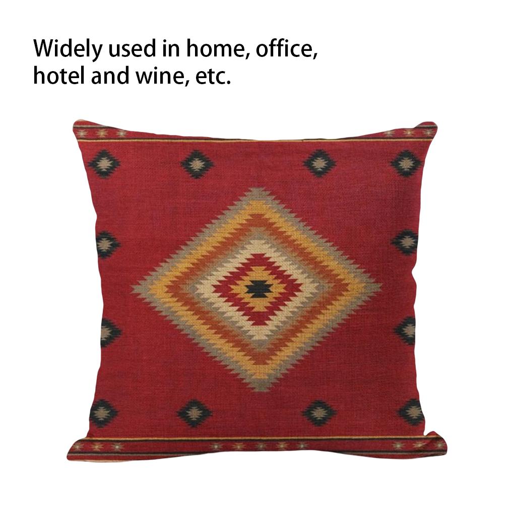 Decorative Throw Pillow Covers Ethnic Bohemian Pillowcase Cover Couch Sofa Bed Bedroom Car Living Room Cases Accessories