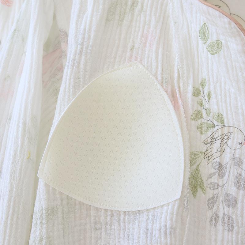 Pure Cotton Maternity Two-Piece Set: Bra-Free Crepe Skirt and Pants for Spring & Autumn - Perfect for Nursing and Delivery Room Wear