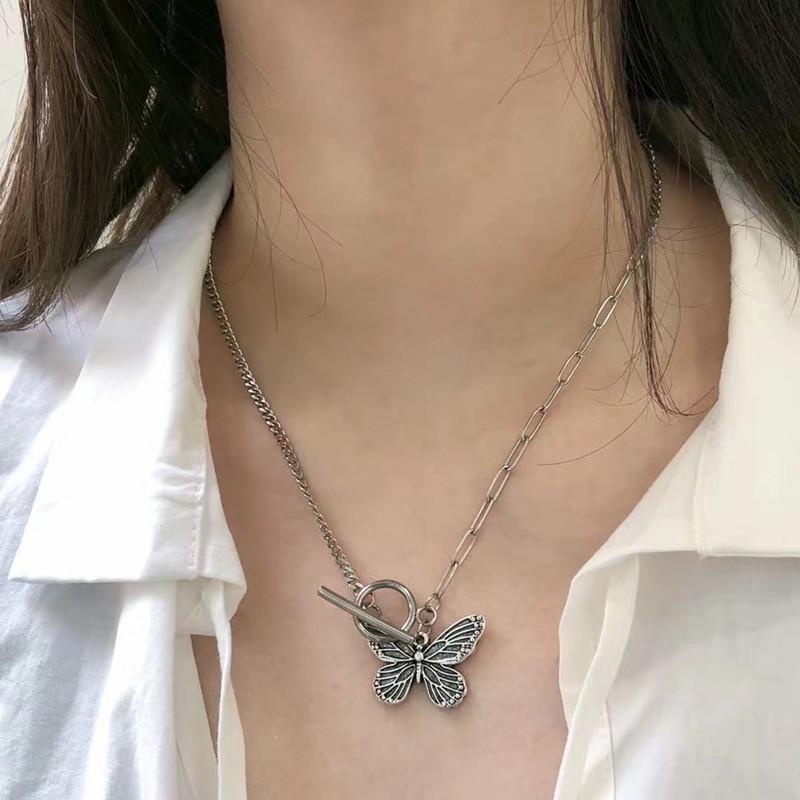Buy Retro Silver Chain Punk Butterfly 